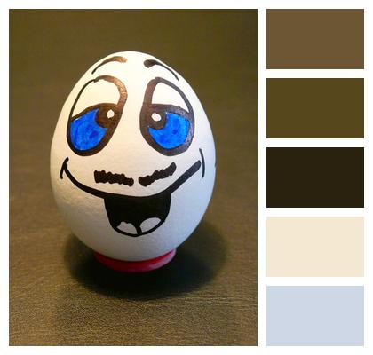 Boiled Egg Egg Joke Joke Painted Joke Fun Breakfast Egg Face Food Joke Fun Joke Joke Image